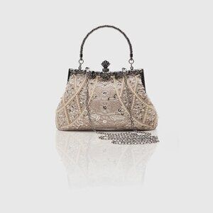 Babeyond Vintage Flapper Beaded Clutch